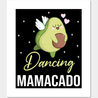 Avocado Dove Flying Happy Day To Me Dancing Mamacado Mother Posters and Art